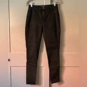 Fashion Nova Black Stretch High-Waist Skinny Jeans Size 13